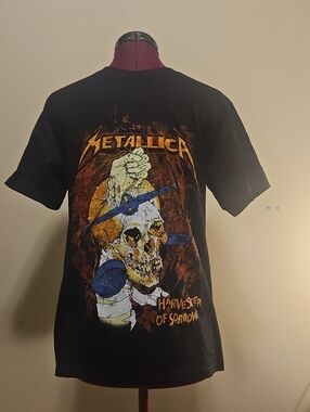 Metallica Tee - Harvester of Sorrow Skull